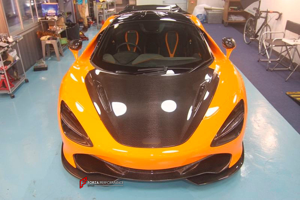 Carbon Front Lip Splitter for McLaren 720S Coupe
Set includes:

Front Lip Splitter
Material: Carbon

NOTE: Professional installation is required.