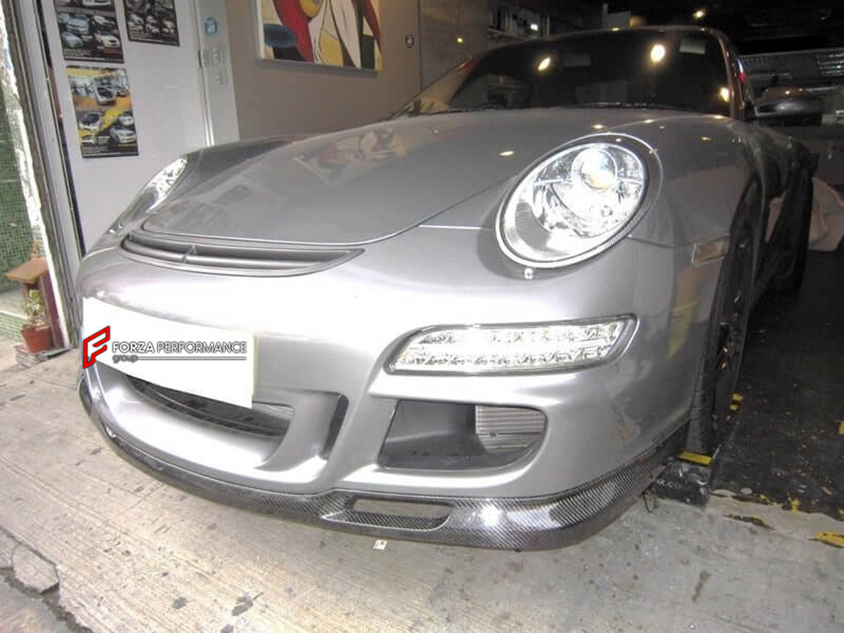 Carbon Front Lip for Porsche 911 997 GT3 2004 - 2013
Set includes:

Front Lip
Material: Carbon

NOTE: Professional installation is required.