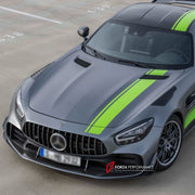 CARBON Front Lip with Front Bumper Canards for Mercedes Benz AMG GTR 2017 - 2021
Set includes:

Front Lip
Front Bumper Canards
Material: Carbon

NOTE: Professional installation is required.
