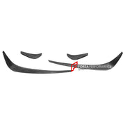 CARBON Front Lip with Front Bumper Canards for Mercedes Benz AMG GTR 2017 - 2021
Set includes:

Front Lip
Front Bumper Canards
Material: Carbon

NOTE: Professional installation is required.