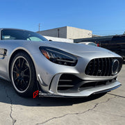 CARBON Front Lip with Front Bumper Canards for Mercedes Benz AMG GTR 2017 - 2021
Set includes:

Front Lip
Front Bumper Canards
Material: Carbon

NOTE: Professional installation is required.