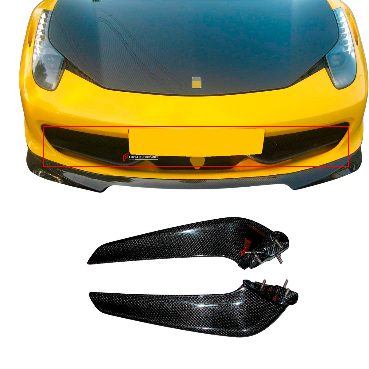 CARBON FRONT WINGS FRONT BUMPER INTAKE TRIMS for FERRARI 458 ITALIA SPIDER 2009 - 2015

Set includes:

Front Fender Trims
Material: Carbon Fiber

NOTE: Professional installation is required

Why “Contact Us for Pricing”?
We don’t display fixed prices because our goal is to offer you the most competitive deal possible. Product costs often decrease over time, and by requesting a quote, you’ll receive our most up-to-date price on market.

SECURED PAYMENT METHODS 
PayPal (+4.4% fee)
Visa / Mastercard / American