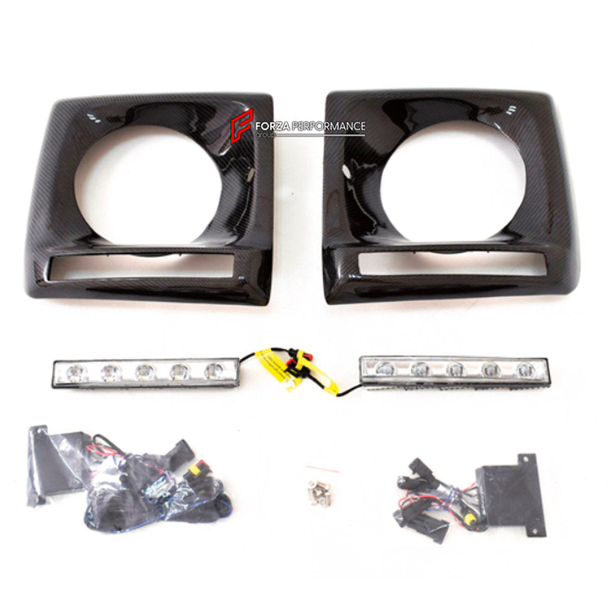 CARBON HEADLIGHT COVERS for MERCEDES-BENZ G-CLASS W463 2008 - 2018

Set includes:
Headlight Covers

Material: Carbon

NOTE: Professional installation is required.
