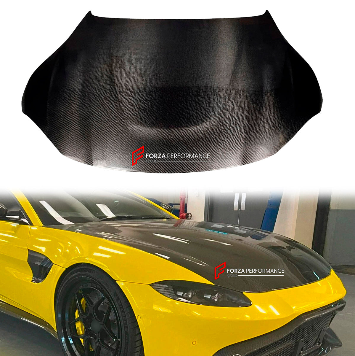 CARBON Hood Bonnet for Aston Martin Vantage AM6 2018 - 2024
Set includes:

Hood Bonnet
Material: Carbon

NOTE: Professional installation is required.