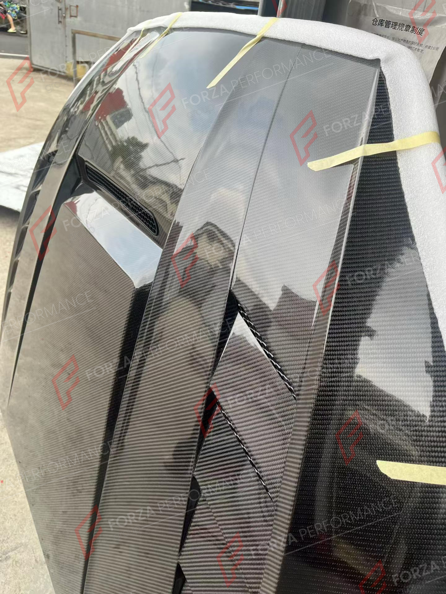 CARBON HOOD BONNET for AUDI A5 S5 RS5 F5 2016 - 2025

Set includes:
Hood Bonnet

Material: Carbon

NOTE: Professional installation is required.