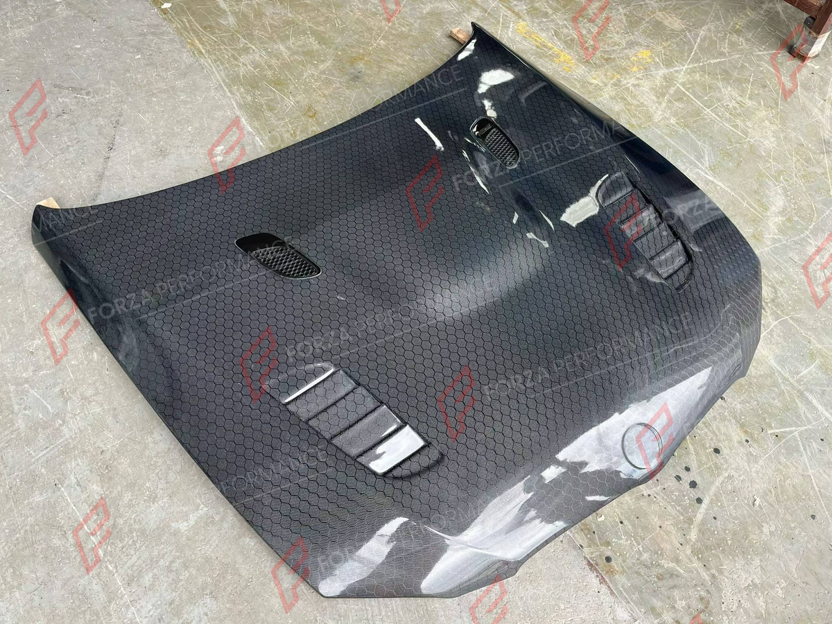 CARBON HOOD BONNET for BMW 3 SERIES E92 2005 - 2010 FORZA PERFORMANCE custom fit V Style

Set includes:
Hood Bonnet

Material: Carbon

NOTE: Professional installation is required.