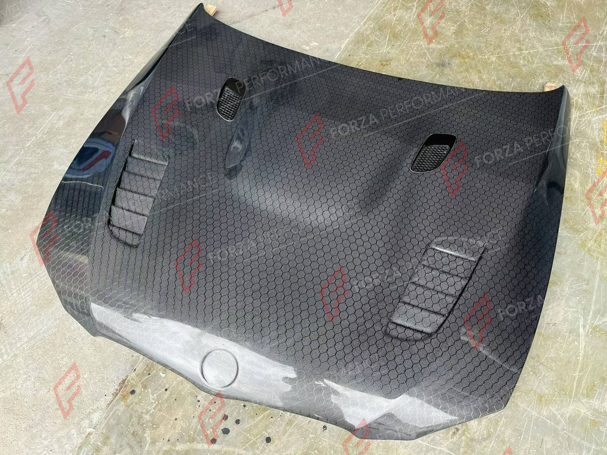 CARBON HOOD BONNET for BMW 3 SERIES E92 2005 - 2010 FORZA PERFORMANCE custom fit V Style

Set includes:
Hood Bonnet

Material: Carbon

NOTE: Professional installation is required.