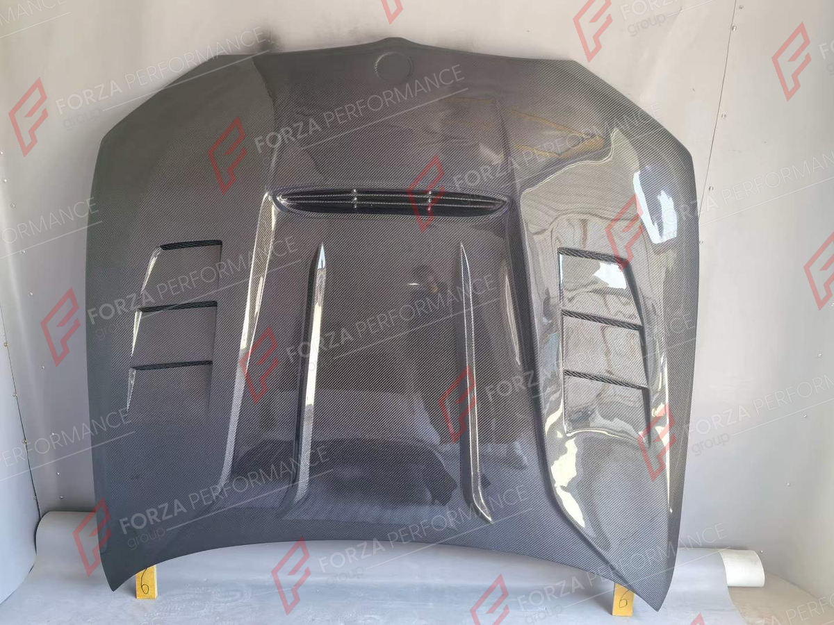 CARBON HOOD BONNET for BMW 3 SERIES G20 2019+

Set includes:
Hood Bonnet

Material: Carbon

NOTE: Professional installation is required.