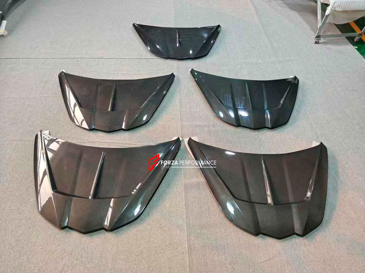 CARBON HOOD BONNET for CHEVROLET CORVETTE C8 STINGRAY Z06 E RAY 2020+ Forza Performance Custom fit
Set includes:

Hood Bonnet
Material: Carbon

NOTE: Professional installation is required.