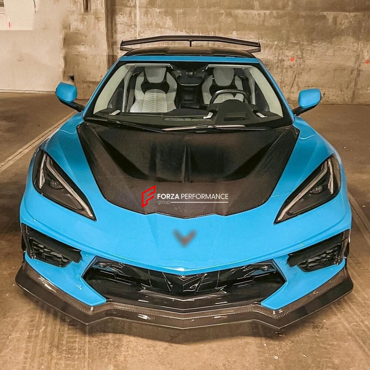 CARBON HOOD BONNET for CHEVROLET CORVETTE C8 STINGRAY Z06 E RAY 2020+ Forza Performance Custom fit
Set includes:

Hood Bonnet
Material: Carbon

NOTE: Professional installation is required.