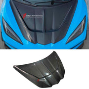 CARBON HOOD BONNET for CHEVROLET CORVETTE C8 STINGRAY Z06 E RAY 2020+ Forza Performance Custom fit
Set includes:

Hood Bonnet
Material: Carbon

NOTE: Professional installation is required.