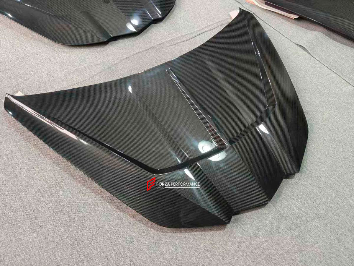 CARBON HOOD BONNET for CHEVROLET CORVETTE C8 STINGRAY Z06 E RAY 2020+ Forza Performance Custom fit
Set includes:

Hood Bonnet
Material: Carbon

NOTE: Professional installation is required.