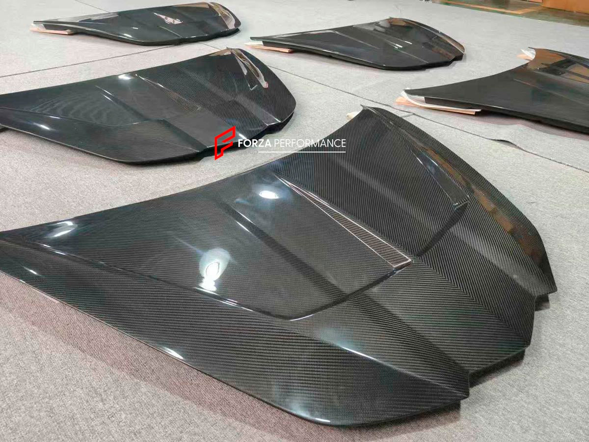 CARBON HOOD BONNET for CHEVROLET CORVETTE C8 STINGRAY Z06 E RAY 2020+ Forza Performance Custom fit
Set includes:

Hood Bonnet
Material: Carbon

NOTE: Professional installation is required.
