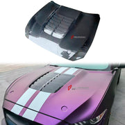 CARBON Hood Bonnet for Ford Mustang Shelby GT500 III 2020 - 2023
Set includes:

Hood Bonnet
Material: Carbon

NOTE: Professional installation is required.