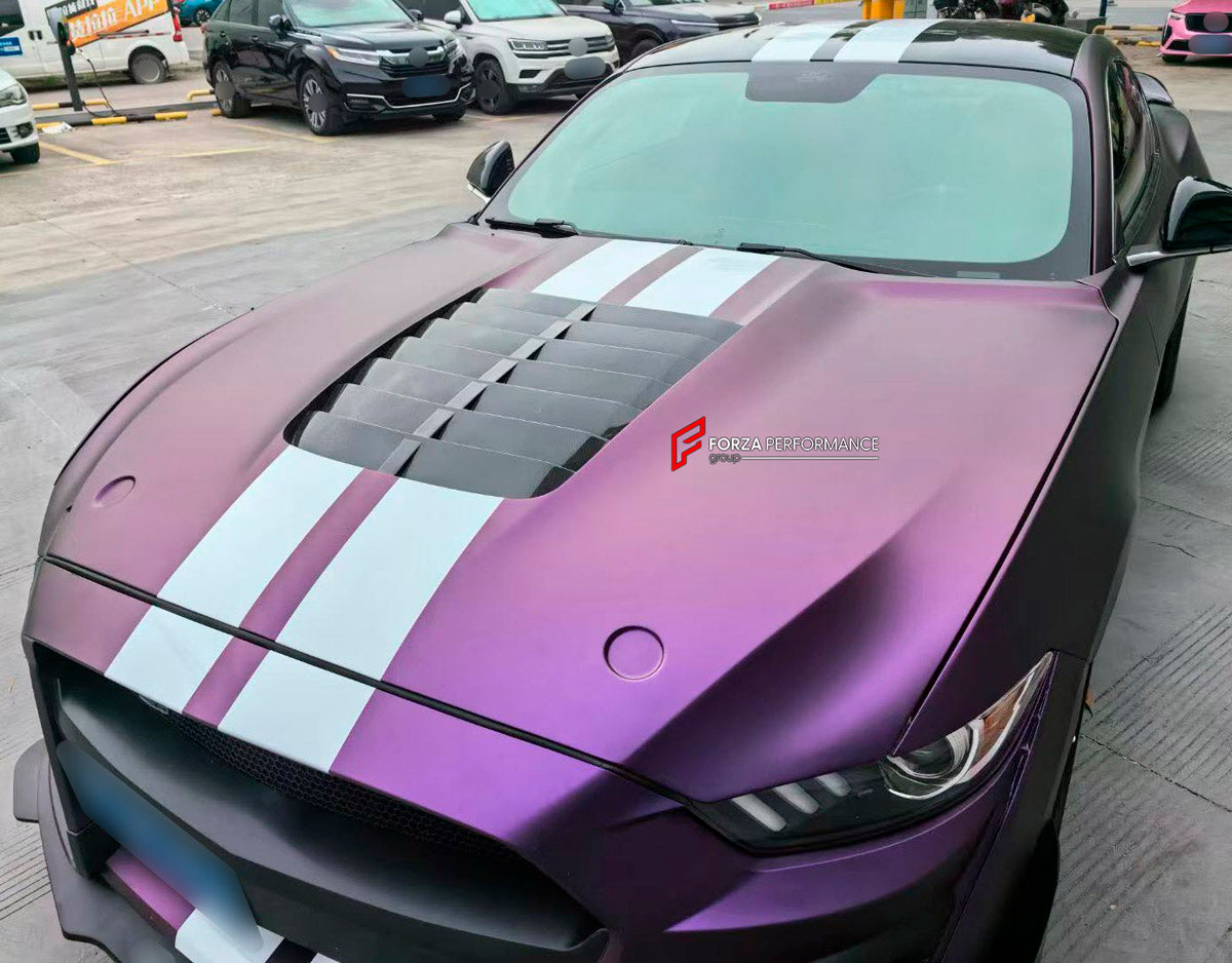 CARBON Hood Bonnet for Ford Mustang Shelby GT500 III 2020 - 2023
Set includes:

Hood Bonnet
Material: Carbon

NOTE: Professional installation is required.