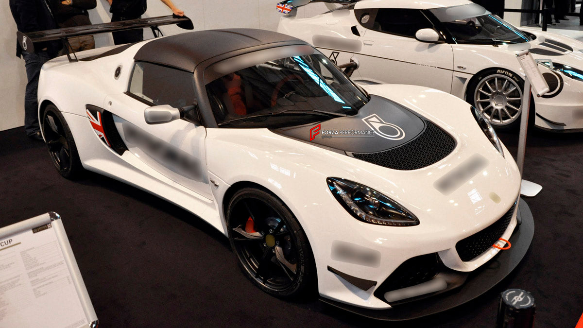 CARBON Hood Bonnet for Lotus Exige III S3 V6 2011 - 2021
Set includes:

Hood Bonnet / Front Trunk Lid
Material: Carbon

NOTE: Professional installation is required.