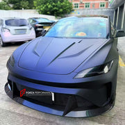CARBON HOOD BONNET for TESLA MODEL 3 FACELIFT HIGHLAND 2023+ FORZA PERFORMANCE custom fit CMST Style

Set includes:
Hood Bonnet

Material: Carbon

NOTE: Professional installation is required.