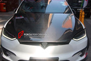 CARBON HOOD BONNET for TESLA MODEL X 2015 - 2020
Set includes:

Hood Bonnet
Material: Carbon

NOTE: Professional installtion is required.
