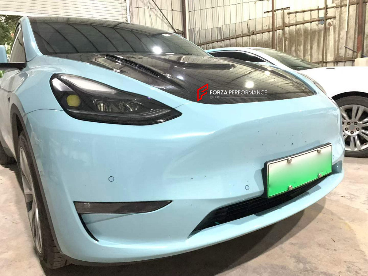 CARBON HOOD BONNET for TESLA MODEL Y 2020 - 2025

Set includes:
Hood Bonnet

Material: Carbon

NOTE: Professional installation is required.