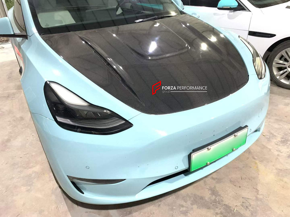 CARBON HOOD BONNET for TESLA MODEL Y 2020 - 2025

Set includes:
Hood Bonnet

Material: Carbon

NOTE: Professional installation is required.