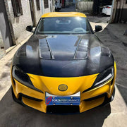 CARBON HOOD BONNET for TOYOTA SUPRA V A90 A91 2019 - 2026 FORZA PERFORMANCE custom fit TV Style

Set includes:
Hood Bonnet

Material: Carbon

NOTE: Professional installation is required.