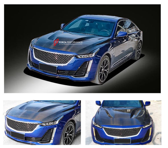 CARBON HOOD/BONNET CT5 GTS STYLE FOR CADILLAC CT5 2020+