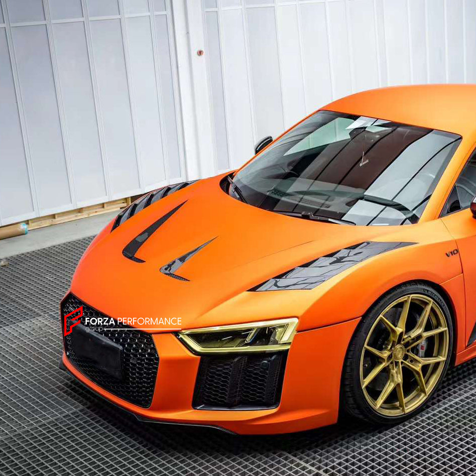 CARBON HOOD for AUDI R8 4S 2015 - 2019  Set includes:  Hood