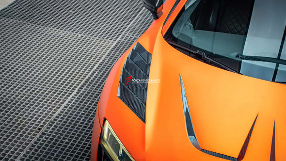 CARBON HOOD for AUDI R8 4S 2015 - 2019  Set includes:  Hood