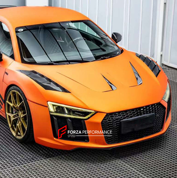 CARBON HOOD for AUDI R8 4S 2015 - 2019  Set includes:  Hood