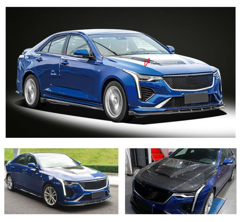 CARBON FIBER HOOD BONNET for CADILLAC CT4 2020+ GTS STYLE