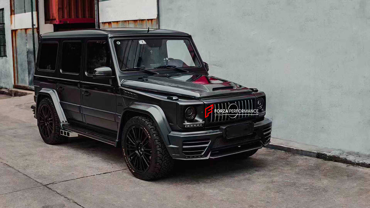 CARBON HOOD TRANSPARENT WITH GLASS FOR MERCEDES-BENZ G-CLASS W463 