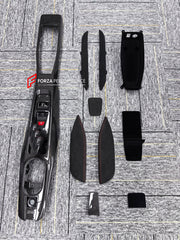CARBON INTERIOR KIT for FERRARI 488 PISTA 2018 - 2020

Set includes:
Center Console Assembly
Gear Shift Panel
Knee Pads
Interior Door Panels

Material: Carbon

NOTE: Professional installation is required.