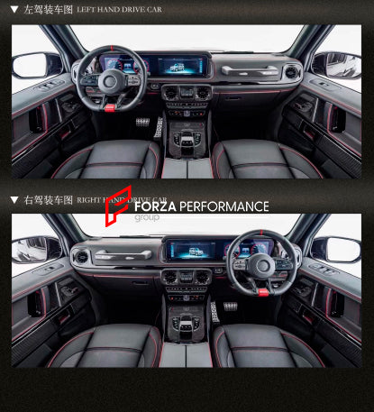 CARBON INTERIOR KIT for MERCEDES-BENZ G-CLASS AMG G63 W463 2018 - 2024

Set includes:

Adjustment Switch Frames
Seat Side Trims Panels
Glass Lift Swith Frames
Bottom Of Lock Frames
Rear Air Vent Covers
Rear Air Vent Anti-Kick Cover
Central Control Panel
Door Panels
Front Central Control Cover Parts
AC Frame Console Cover
Ac Long Frame Covers
Seat Back Covers
Steering Wheel

Material: Carbon Fiber

NOTE: Professional installation is required.

Payment ►

Visa

Mastercard

PayPal with a credit card (add 4.4% 