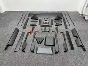 CARBON INTERIOR KIT for TESLA CYBERTRUCK 2023+

Set includes:

Dashboard Trim
Central Console Trim
Door Sills
Door Trims

Material: Carbon

NOTE: Professional installation is required.