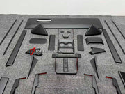 CARBON INTERIOR KIT for TESLA CYBERTRUCK 2023+

Set includes:

Dashboard Trim
Central Console Trim
Door Sills
Door Trims

Material: Carbon

NOTE: Professional installation is required.