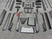 CARBON INTERIOR KIT for TESLA CYBERTRUCK 2023+

Set includes:

Dashboard Trim
Central Console Trim
Door Sills
Door Trims

Material: Carbon

NOTE: Professional installation is required.