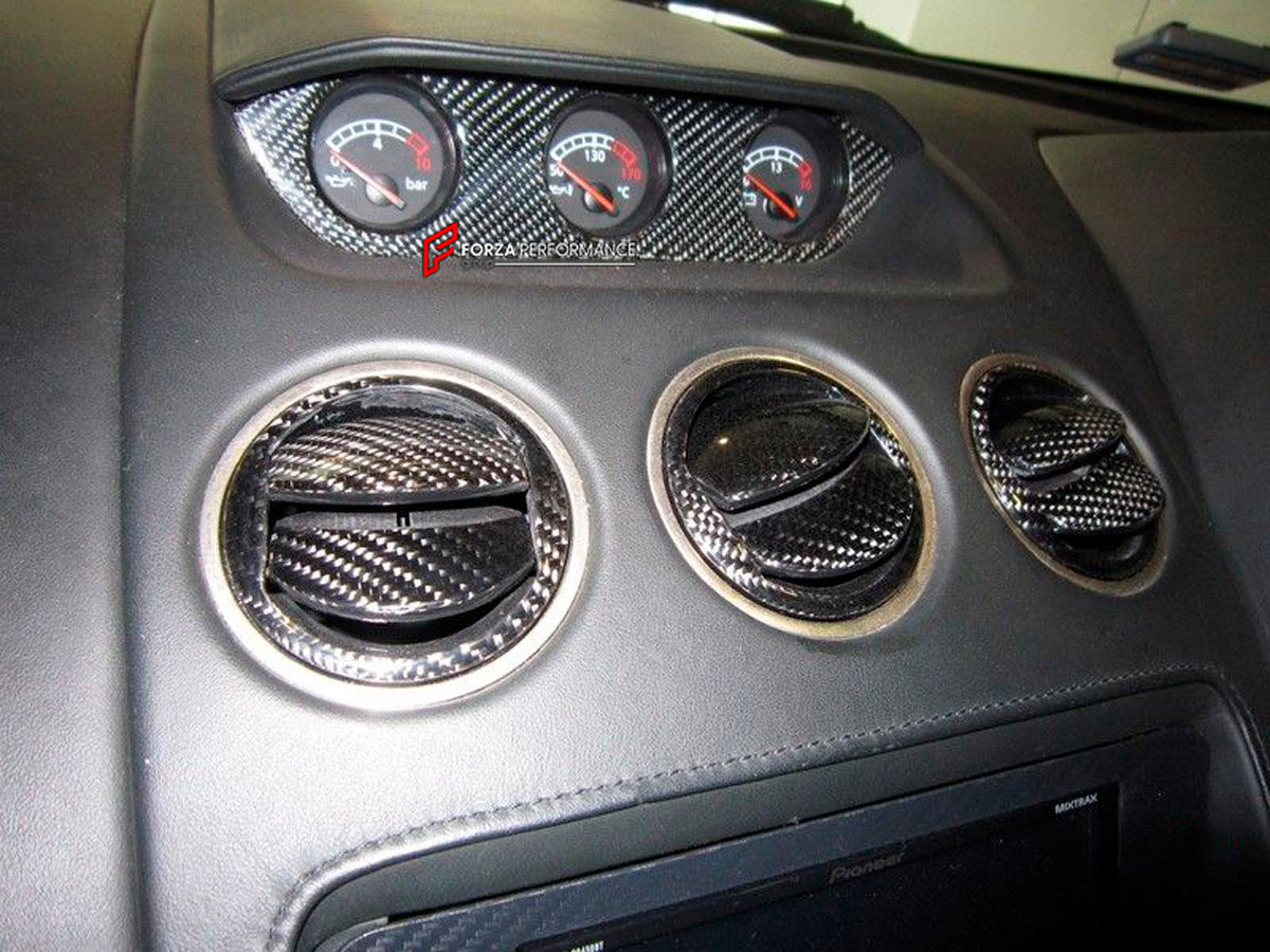 Carbon Interior Meter Base Panel Cover for Lamborghini Gallardo LP540
Set includes:

Interior Meter Base Panel Cover
Material: Carbon

NOTE: Professional installation is required.