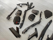 CARBON INTERIOR TRIM KIT COVERS for LAMBORGHINI HURACAN LP580 LP610 LP640 EVO 2014+  Set includes:  Dashboard Trim Cover Center Console Trim Cover Air Conditioning Covers Door Sills Shift Paddles