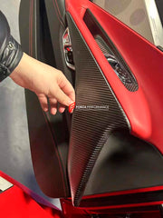 CARBON INTERIOR TRIM KIT for CHEVROLET CORVETTE C8 STINGRAY Z06 E RAY 2020+ Forza Performance Custom fit
Set includes:

Door Trim Panels
Door Window Switch Panels
Door Pull Handle Trims
Steering Wheel Trim
Center Console Trim
Rear Bulkhead Trim
Material: Carbon

NOTE: Professional installation is required.