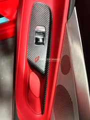 CARBON INTERIOR TRIM KIT for CHEVROLET CORVETTE C8 STINGRAY Z06 E RAY 2020+ Forza Performance Custom fit
Set includes:

Door Trim Panels
Door Window Switch Panels
Door Pull Handle Trims
Steering Wheel Trim
Center Console Trim
Rear Bulkhead Trim
Material: Carbon

NOTE: Professional installation is required.