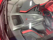 CARBON INTERIOR TRIM KIT for CHEVROLET CORVETTE C8 STINGRAY Z06 E RAY 2020+ Forza Performance Custom fit
Set includes:

Door Trim Panels
Door Window Switch Panels
Door Pull Handle Trims
Steering Wheel Trim
Center Console Trim
Rear Bulkhead Trim
Material: Carbon

NOTE: Professional installation is required.
