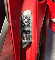 CARBON INTERIOR TRIM KIT for CHEVROLET CORVETTE C8 STINGRAY Z06 E RAY 2020+ Forza Performance Custom fit
Set includes:

Door Trim Panels
Door Window Switch Panels
Door Pull Handle Trims
Steering Wheel Trim
Center Console Trim
Rear Bulkhead Trim
Material: Carbon

NOTE: Professional installation is required.