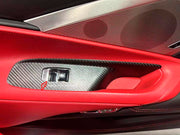CARBON INTERIOR TRIM KIT for CHEVROLET CORVETTE C8 STINGRAY Z06 E RAY 2020+ Forza Performance Custom fit
Set includes:

Door Trim Panels
Door Window Switch Panels
Door Pull Handle Trims
Steering Wheel Trim
Center Console Trim
Rear Bulkhead Trim
Material: Carbon

NOTE: Professional installation is required.