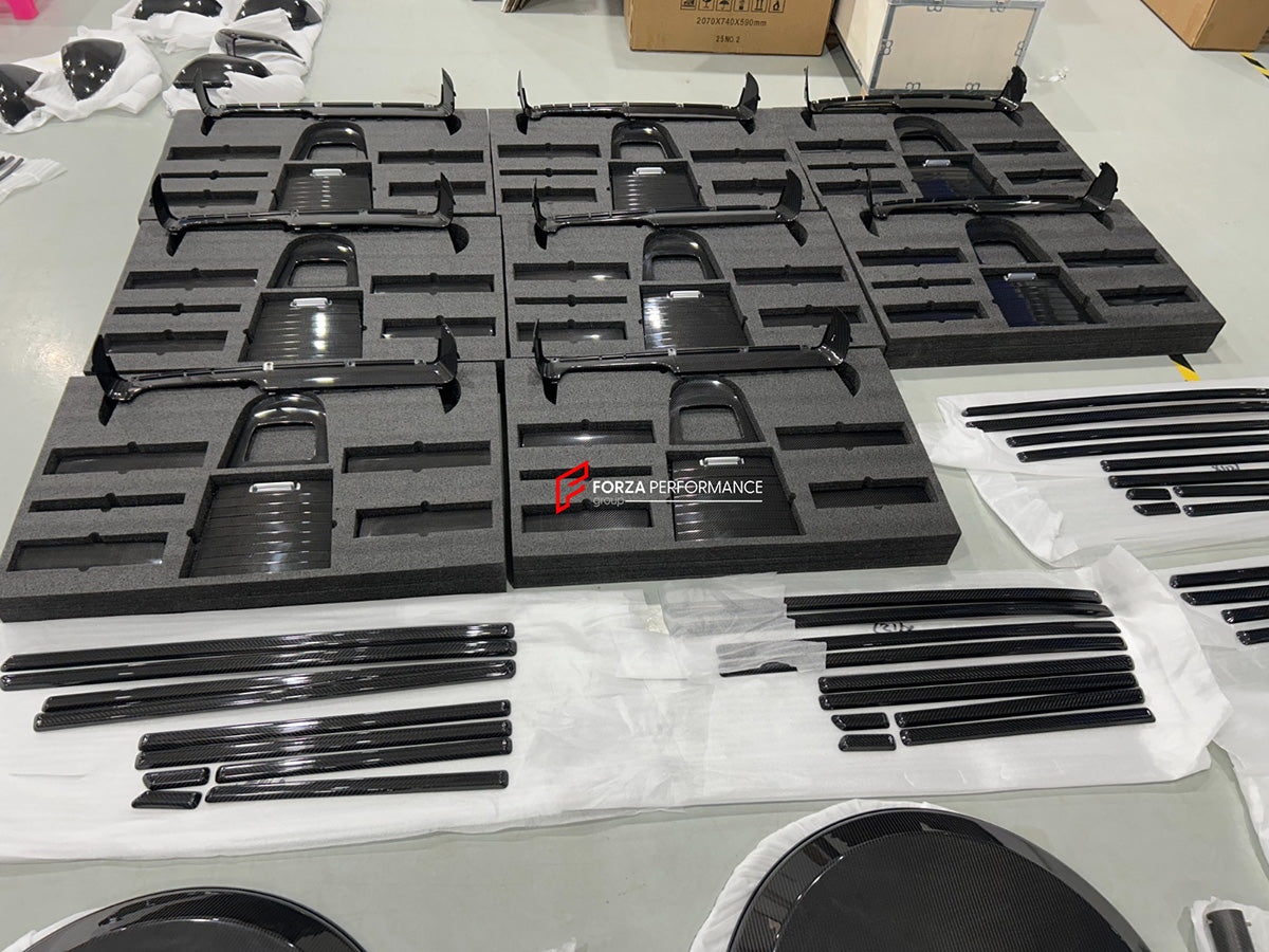 CARBON INTERIOR TRIM KIT for MERCEDES-BENZ G-CLASS G63 W465 2024+

Set includes:

Dashboard Trims
Center Console Trims


Material: Carbon Fiber

NOTE: Professional installation is required.

Payment ►

Visa

Mastercard

PayPal with a credit card (add 4.4% at checkout)
Payoneer
Cryptocurrency
Shipment ►
By express DHL/UPS/TNT/FedEx
To the local international airport
Special line by air
Special line by the sea
To Europe and the UK by train

Please let us know which shipping option you prefer. 