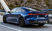 Carbon Rear Diffuser for AUDI A5 S5 B10 2024+
Set includes:

Rear Diffuser
Material: Carbon

NOTE: Professional installation is required.