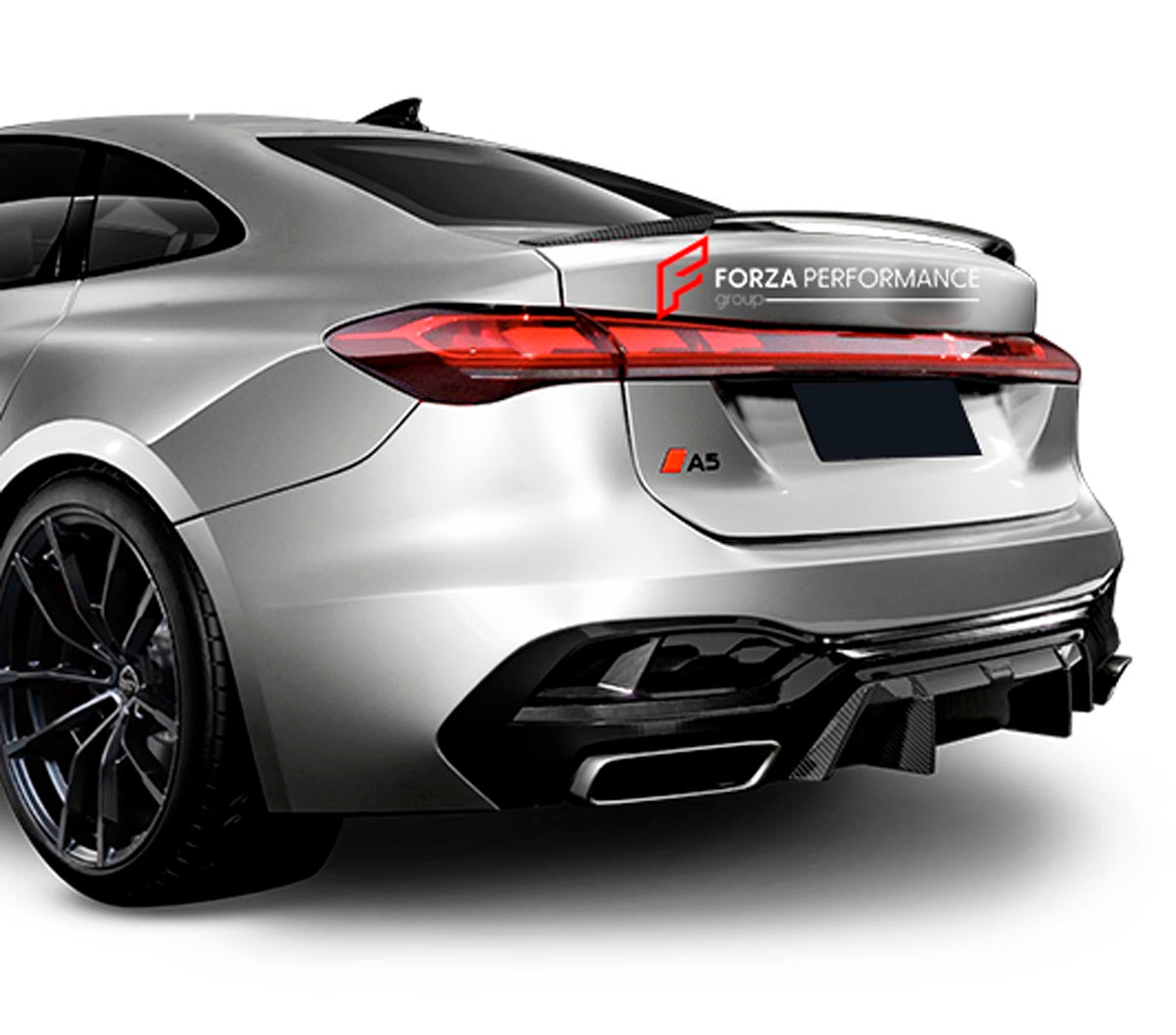 Carbon Rear Diffuser for AUDI A5 S5 B10 2024+
Set includes:

Rear Diffuser
Material: Carbon

NOTE: Professional installation is required.