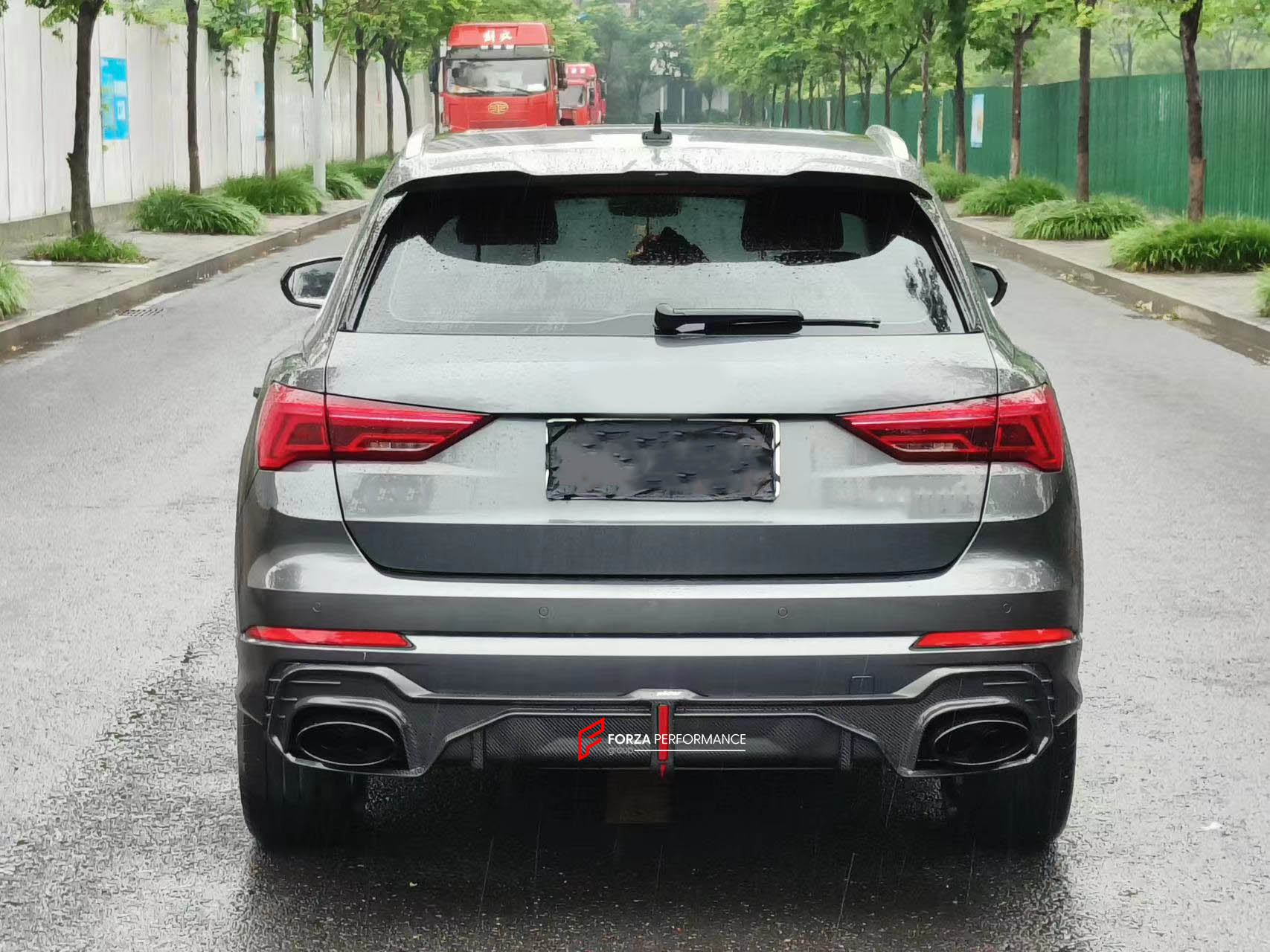 CARBON REAR DIFFUSER FOR AUDI Q3 SQ3 RSQ3 F3