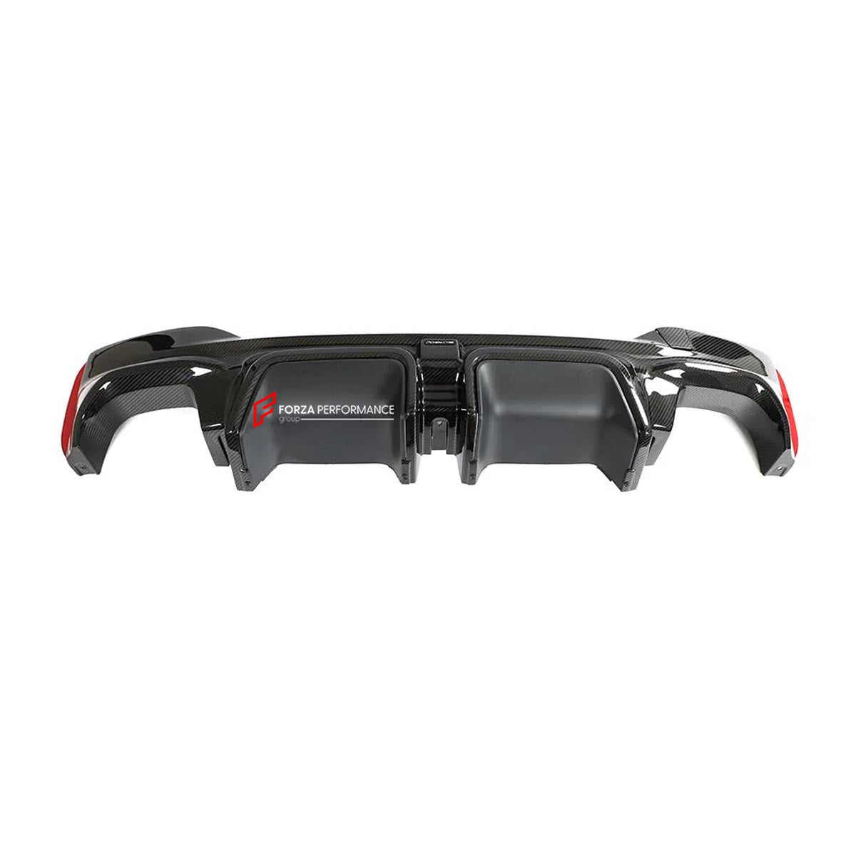 Carbon Rear Diffuser for BMW 5 SERIES G30 LCI 530i 530e 540i M550i xDrive 2018 - 2023
Set includes:

Rear Diffuser
Material: Carbon

NOTE: Professional installation is required.