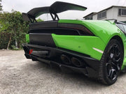 Carbon Rear Diffuser for Lamborghini Huracan LP610
Set includes:

Rear Diffuser
Material: Carbon

NOTE: Professional installation is required.