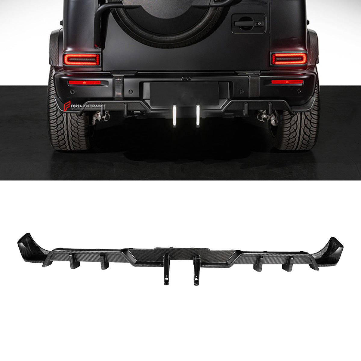 CARBON REAR DIFFUSER for MERCEDES BENZ AMG G63 W465 G350 G500 G550 AMG